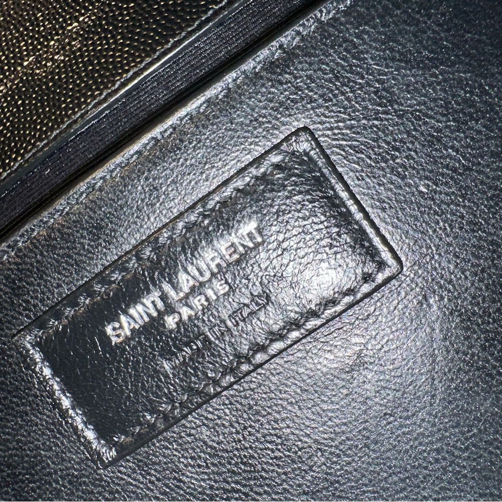 Saint Laurent Medium Envelope Monogram Matelassé Leather Shoulder Bag - Picture 11 of 15